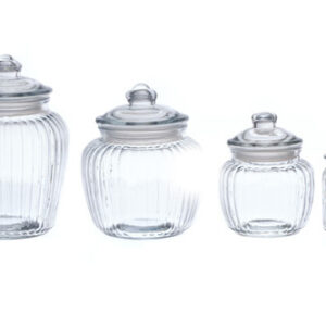 Ribbed Candy Jar