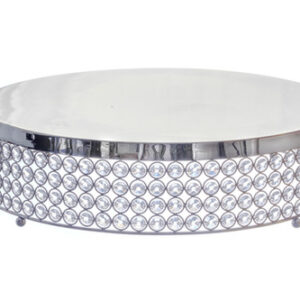 Silver Beaded Cake Stand