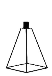 Black Pyramid Candle Holder Medium