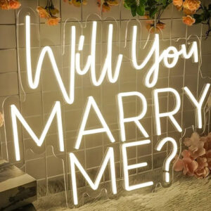 Neon Sign "Will You Marry Me"