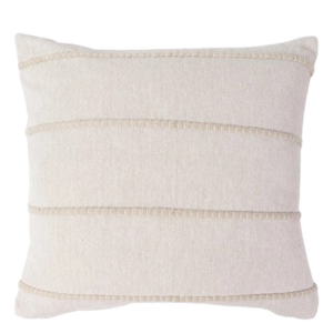 Scatter Cushion Textured Strip Beige