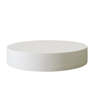 White Round Platform Large