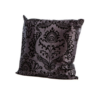 Scatter Cushion Black Damask