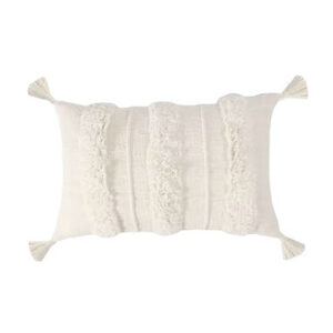 Scatter Cushion Ivory Tassel