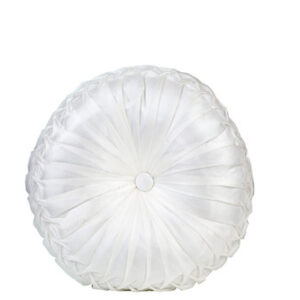 Scatter Cushion Round White