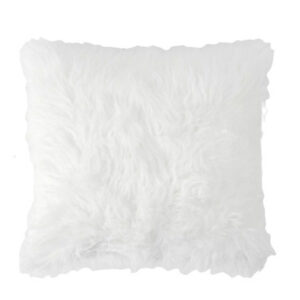 Scatter Cushion White Fur