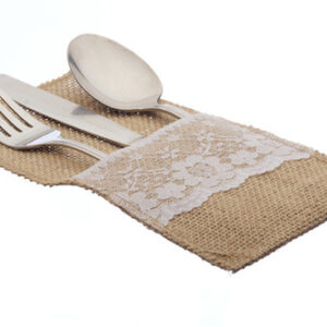 Hessian Cutlery Pocket