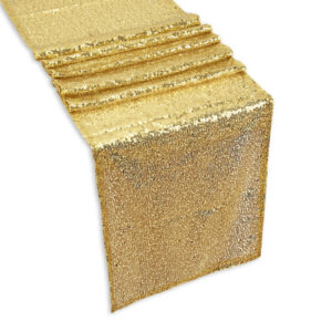 Sequin Table Runner - Gold