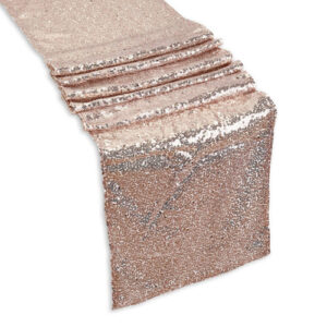 Sequin Table Runner - Rose Gold