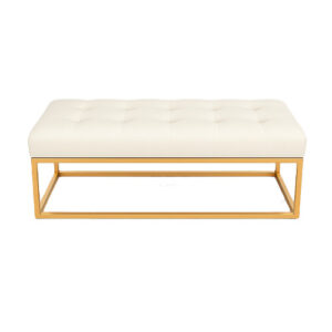 Ivory Oakland Long Ottoman