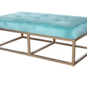 Mint Green Oakland Long Ottoman | Velvet