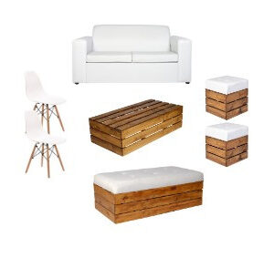 White Hampton Lounge Pocket