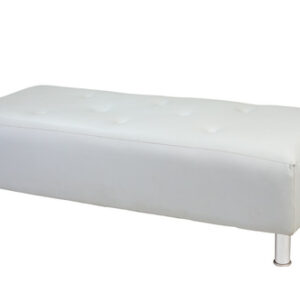 White Manhattan Long Ottoman