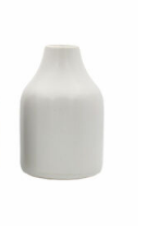 White Belly Bud Vase Medium