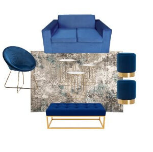 Blue Velvet Pocket