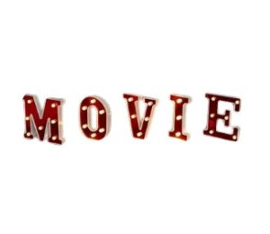 Small "Movie Night" Table Top Sign