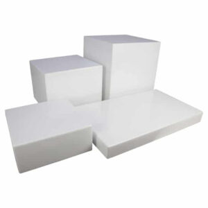 White Buffet Table Riser (8 Piece)