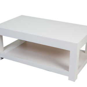 White Double Coffee Table