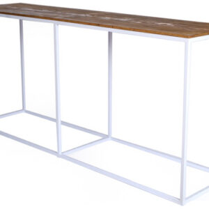 White Oakland Conversation Table | Wood Top