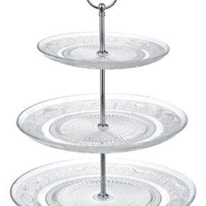 Glass 3 Tier Vintage Cake Stand